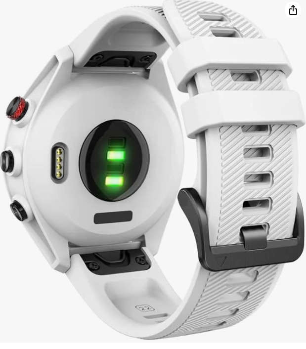Garmin Fenix WHITE SILICONE Strap ***SEE Description***