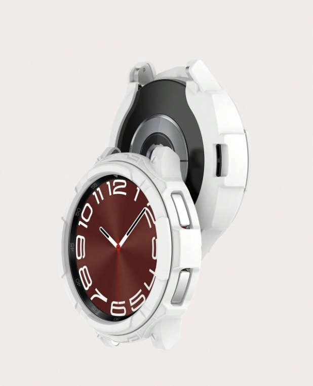 SAMSUNG Galaxy Watch 6 White Screen Protector & Casing Protector