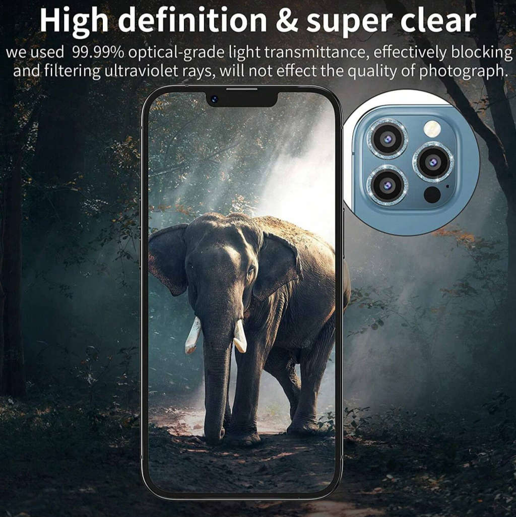 IPhone Baby Blue Diamond Camera Lens Protector (See Description)