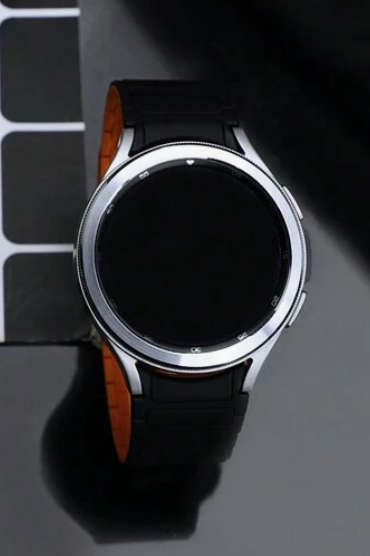 Black/Orange Magnetic Silicone Strap for Samsung Galaxy Watch