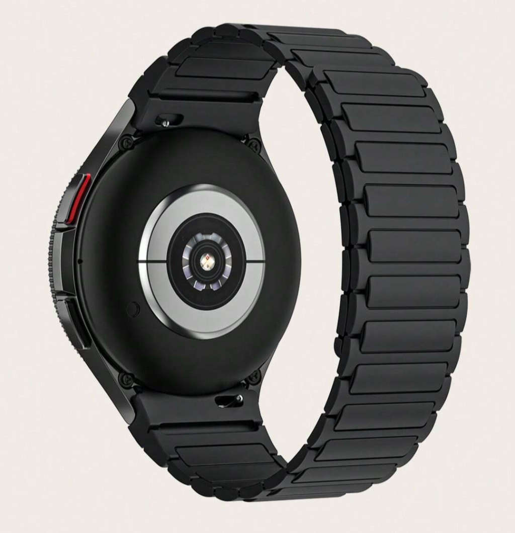 Black Magnetic Silicone Strap for Samsung Galaxy Watch