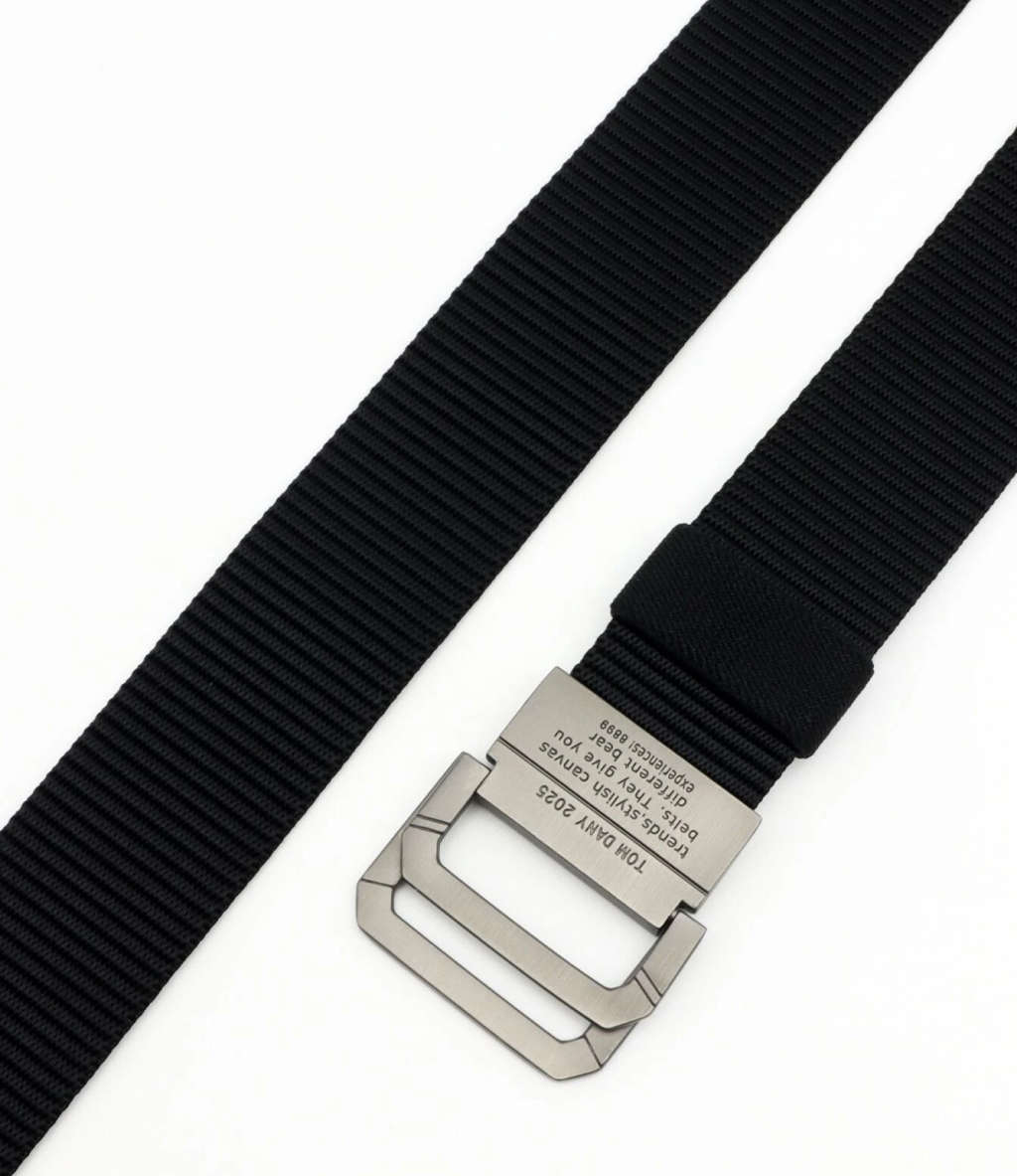 Double buckle Nylon Belt