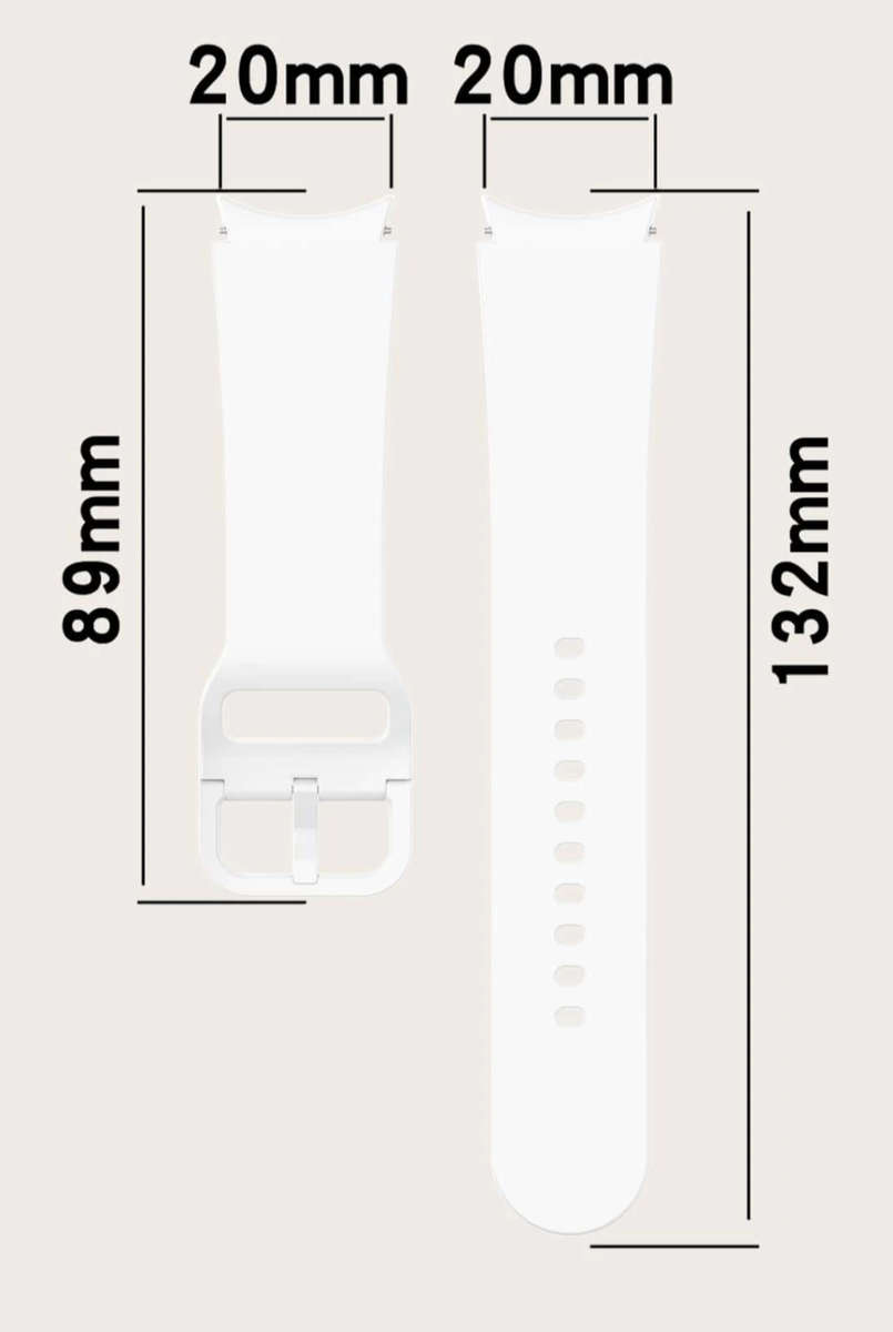 SAMSUNG Galaxy Watch 6 WHITE Buckle Strap