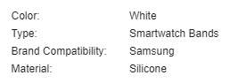 SAMSUNG Galaxy Watch 6 WHITE Buckle Strap
