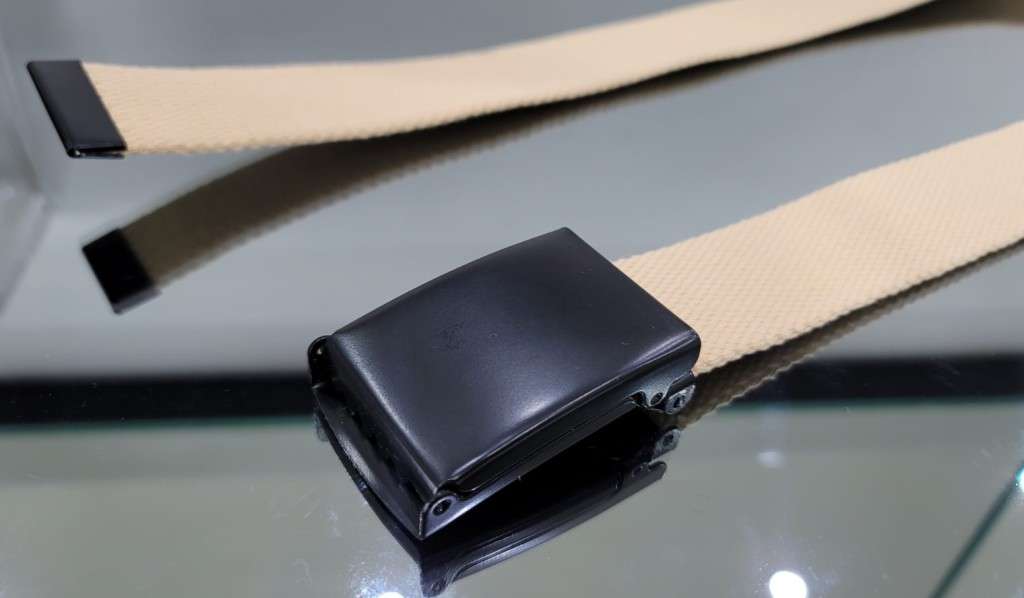 ***GOLF*** Cream Canvas Belt