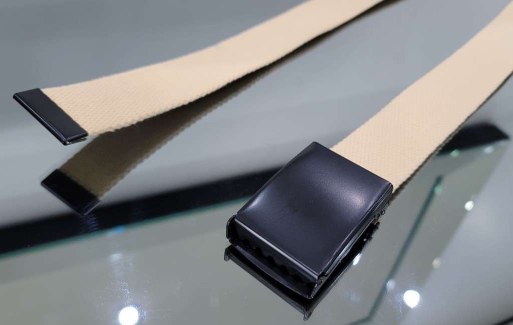 ***GOLF*** Cream Canvas Belt