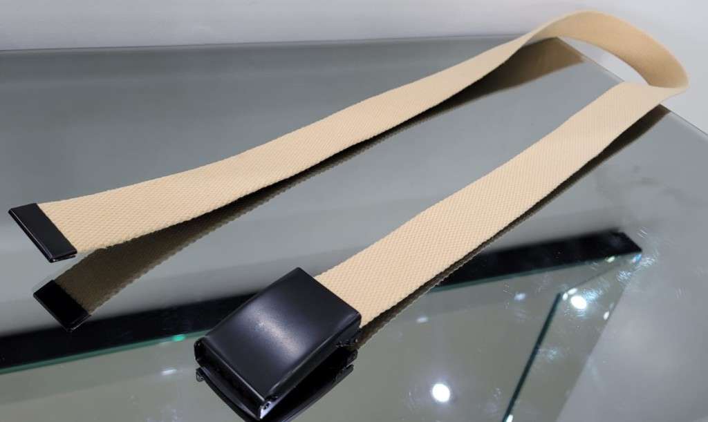 ***GOLF*** Cream Canvas Belt