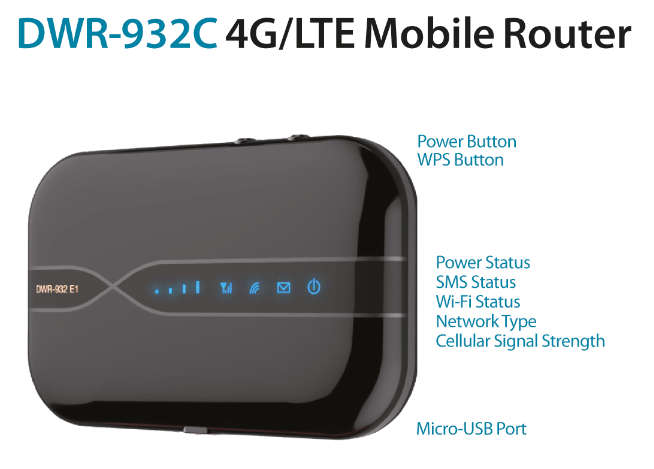D-Link 4G Mi-Fi Router