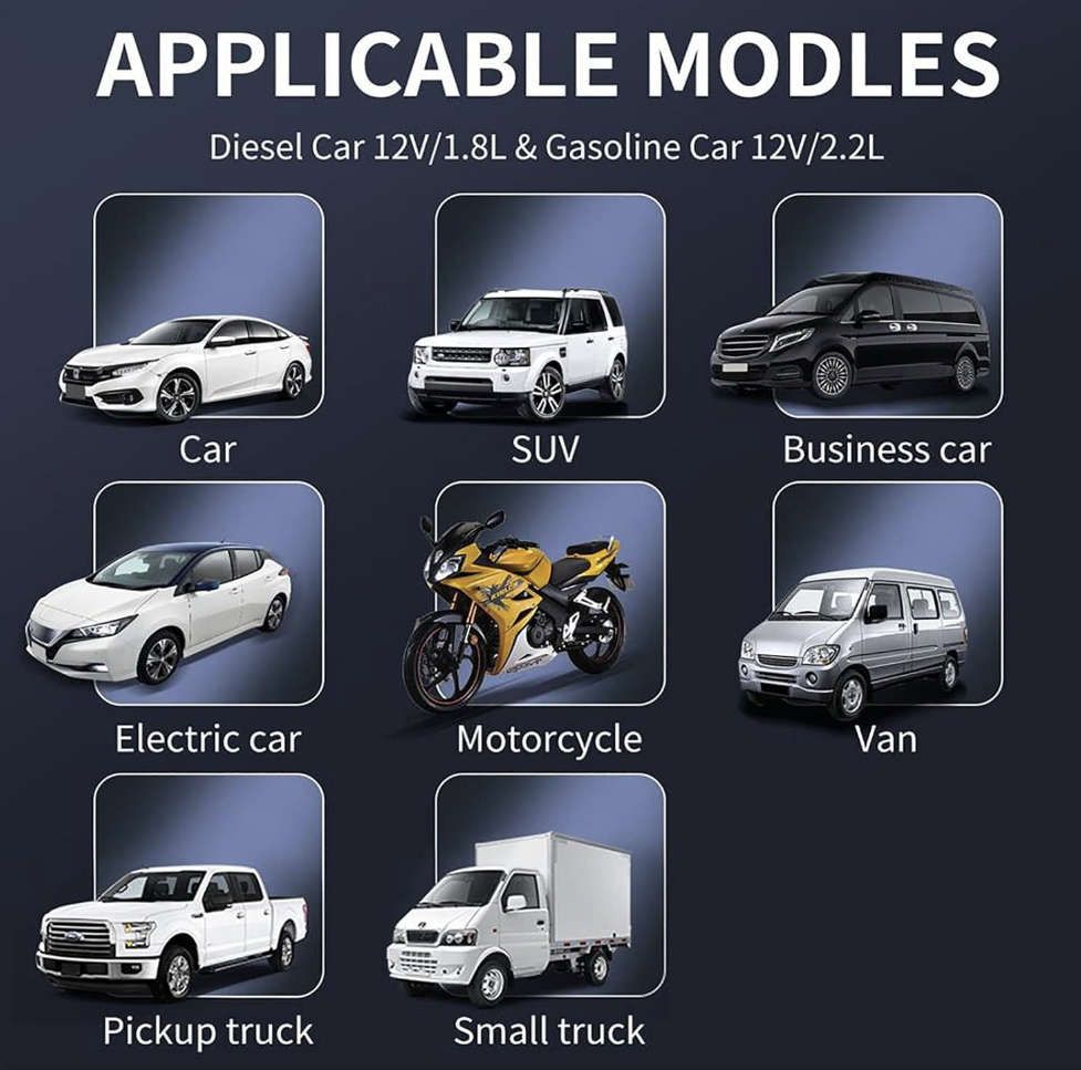 Portable Jump Starter (30000mAh, 12V)