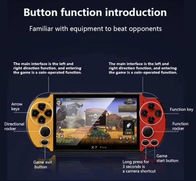 5.1inch HD Handheld Game Console