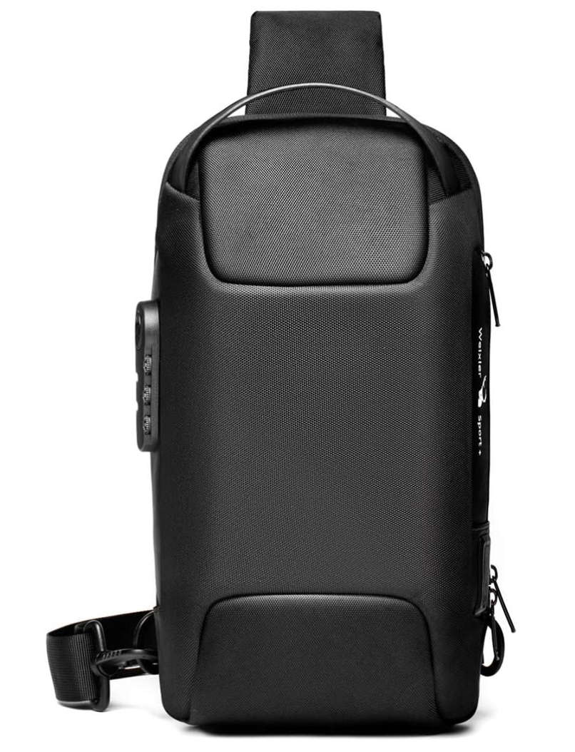 WEIXIER Anti Theft, Waterproof Sling Bag - Black ***Bought in Qatar***