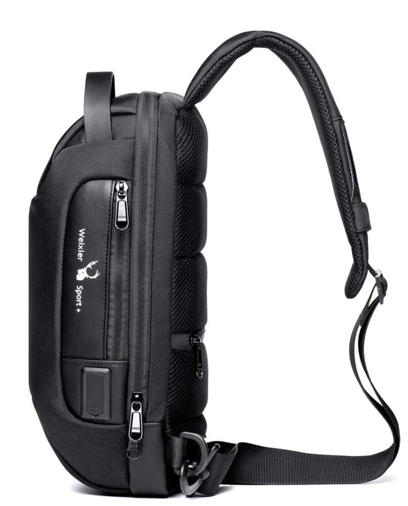WEIXIER Anti Theft, Waterproof Sling Bag - Black ***Bought in Qatar***