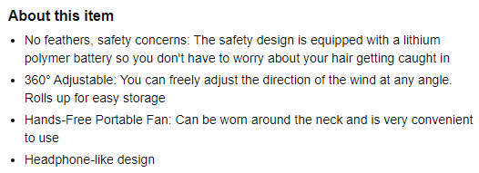 Cordless FLEX Bladeless Neck Fan ***Black***