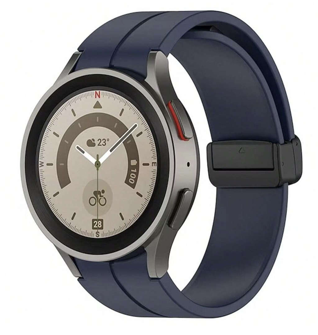 Samsung Watch 6 Magnetic Clasp Strap (Navy Blue)