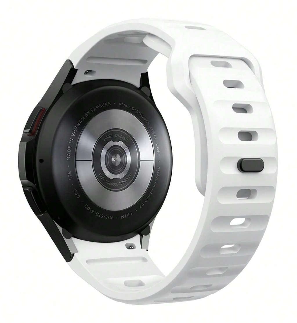 Samsung Watch 6 Wave Buckle Strap (WHITE)