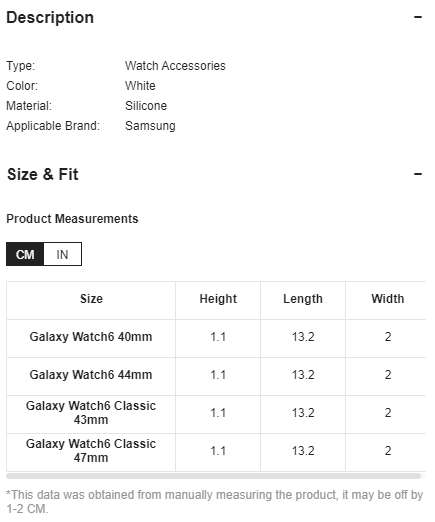 Samsung Watch 6 Wave Buckle Strap (WHITE)