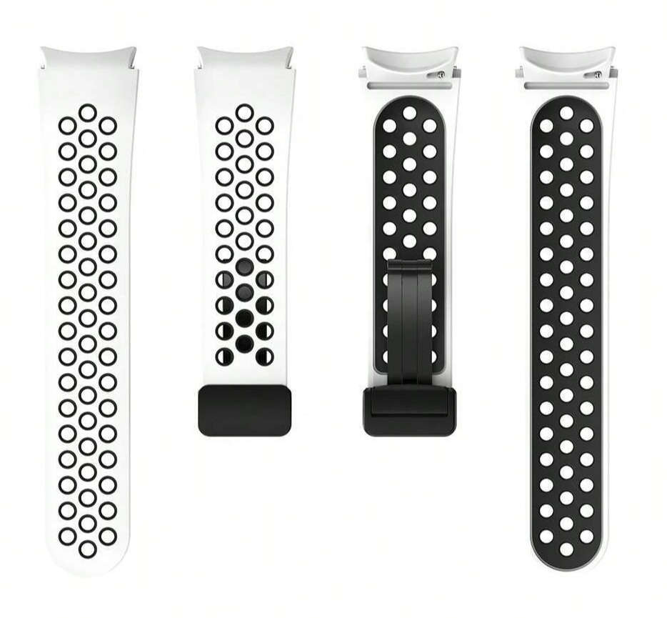 Samsung Watch 6 Magnetic Clasp Strap (White/Black)