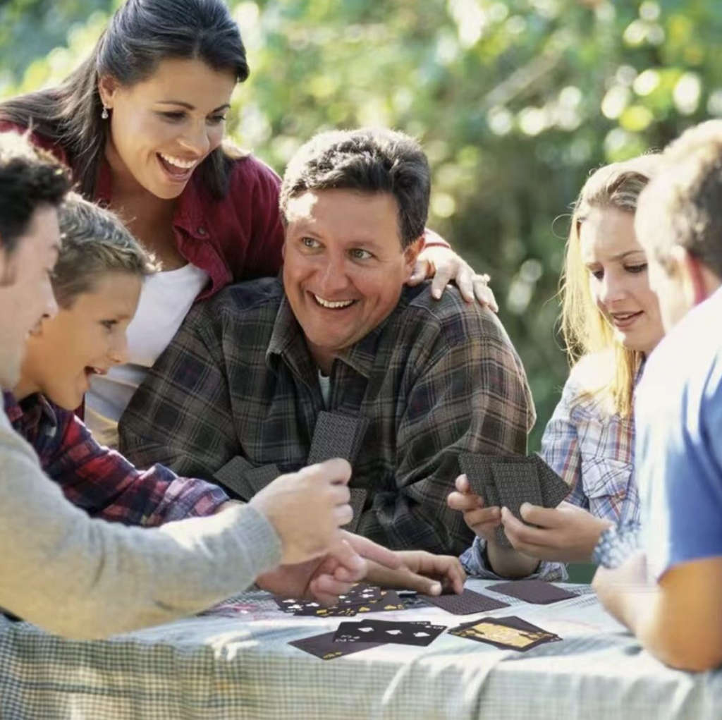 Casino Grade 24k Foil Waterproof Playing Cards (Black)