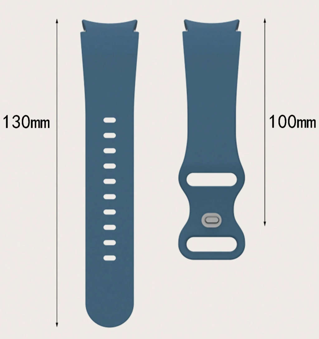 Samsung Watch 6 Butterfly Buckle Silicone Strap (Deep Sea Blue)