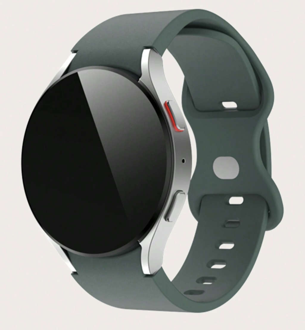 Samsung Watch 6 Butterfly Buckle Silicone Strap (Golf Green)