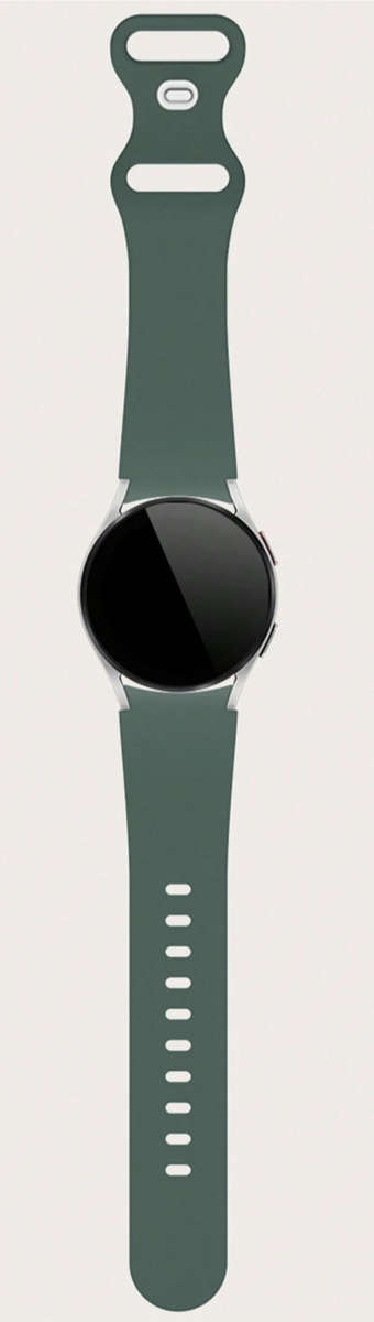 Samsung Watch 6 Butterfly Buckle Silicone Strap (Golf Green)