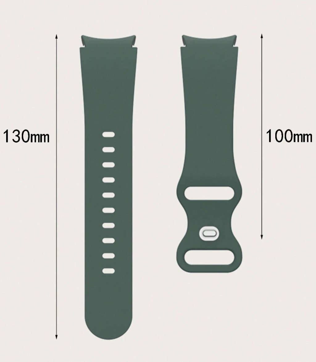 Samsung Watch 6 Butterfly Buckle Silicone Strap (Golf Green)