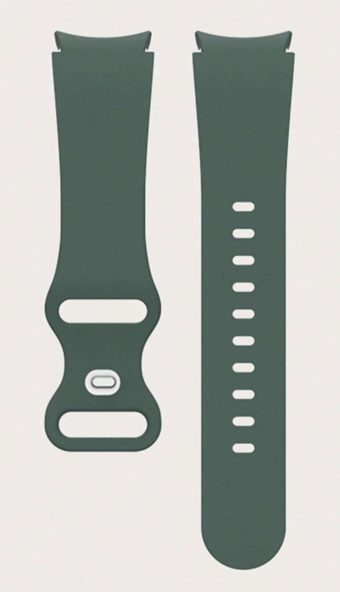 Samsung Watch 6 Butterfly Buckle Silicone Strap (Golf Green)