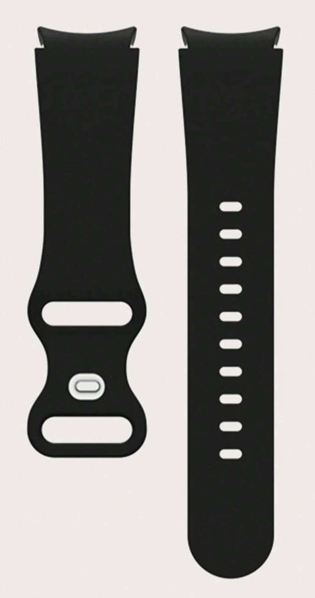 Samsung Watch 6 Butterfly Buckle Silicone Strap (Black)