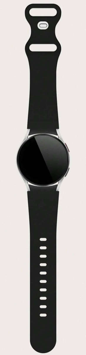 Samsung Watch 6 Butterfly Buckle Silicone Strap (Black)