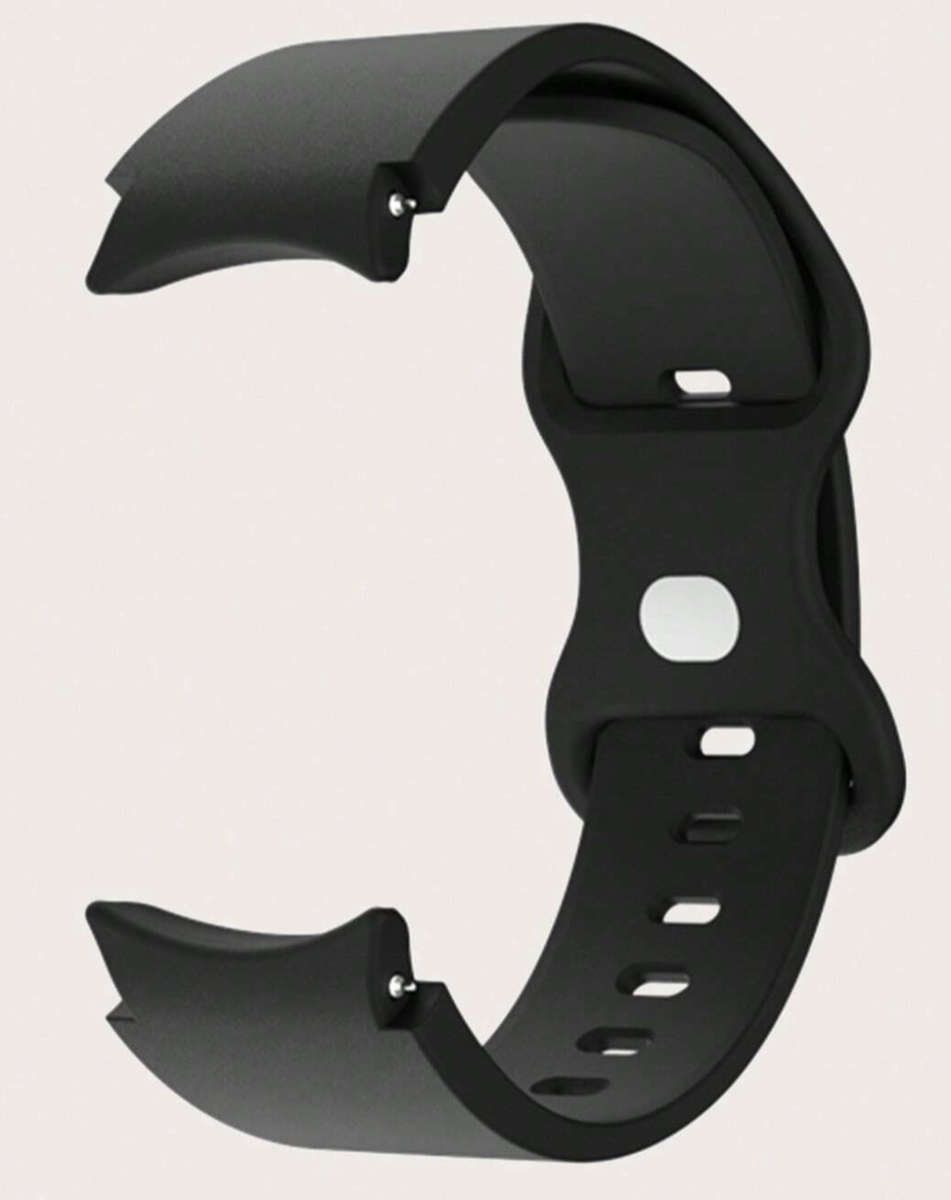 Samsung Watch 6 Butterfly Buckle Silicone Strap (Black)