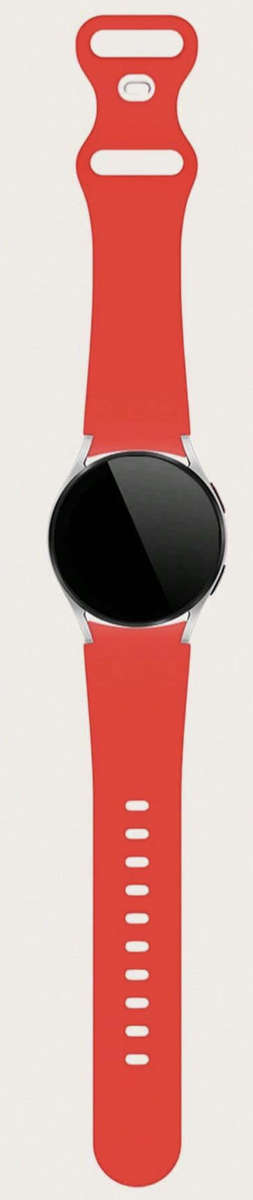 Samsung Watch 6 Butterfly Buckle Silicone Strap (RED)