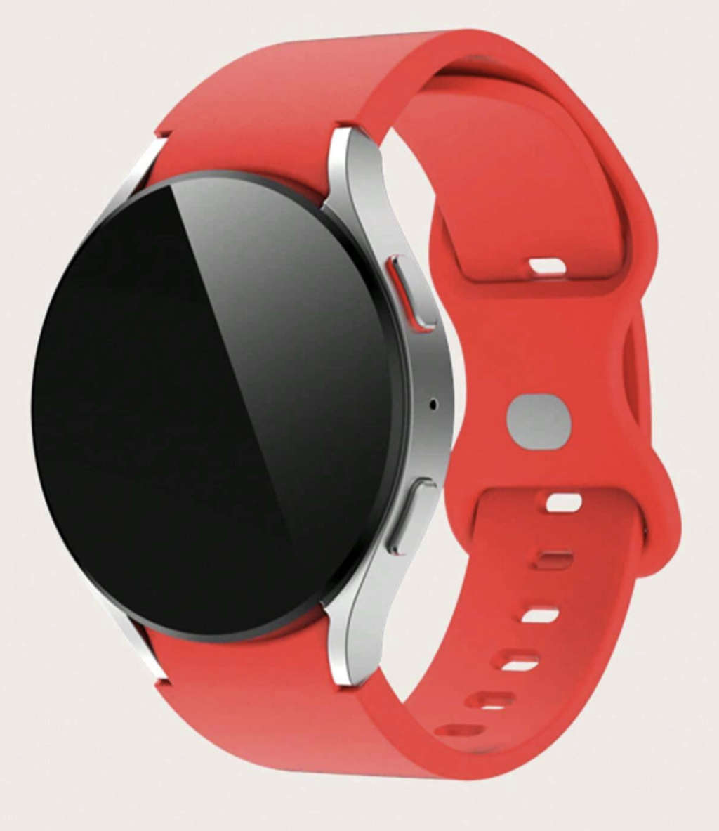 Samsung Watch 6 Butterfly Buckle Silicone Strap (RED)