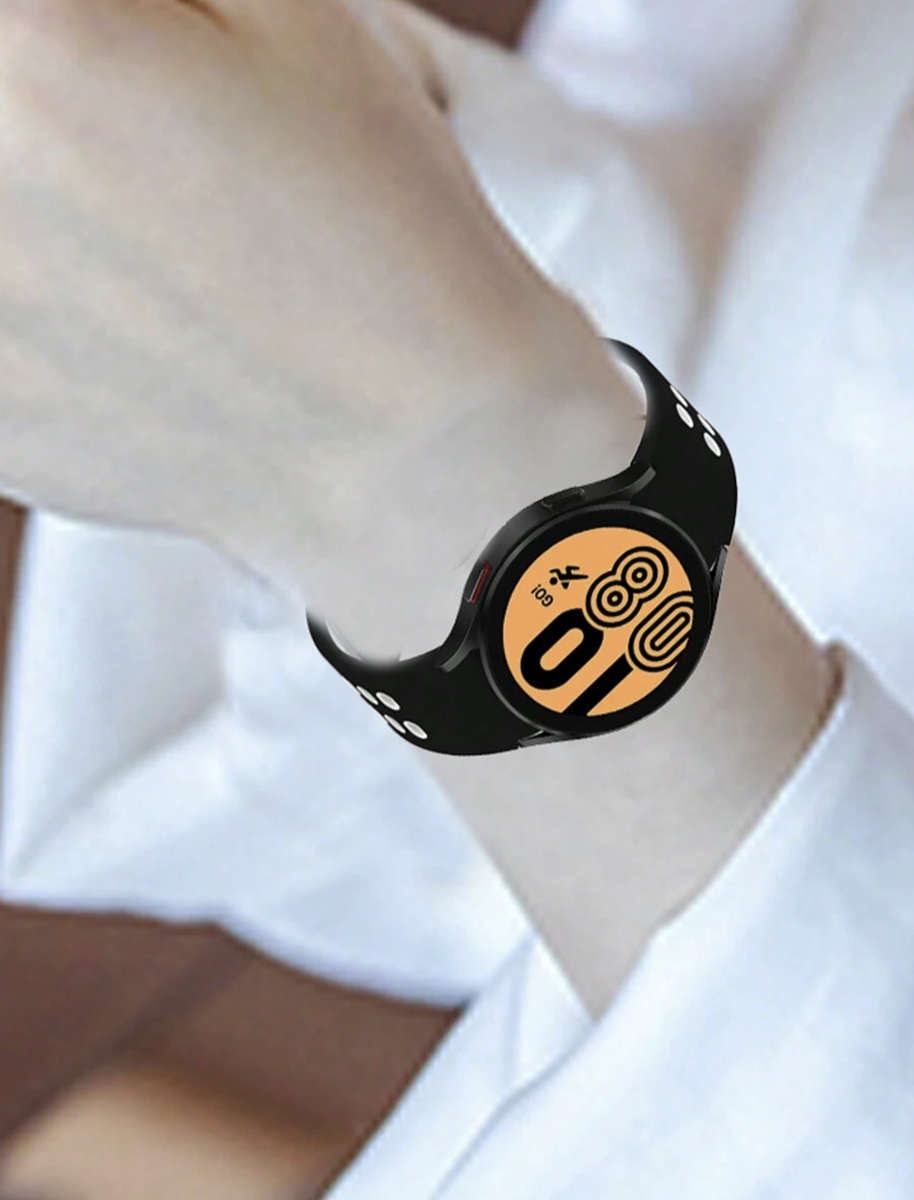 Samsung Watch 6 Buckle Two Colour Strap (Black/White)