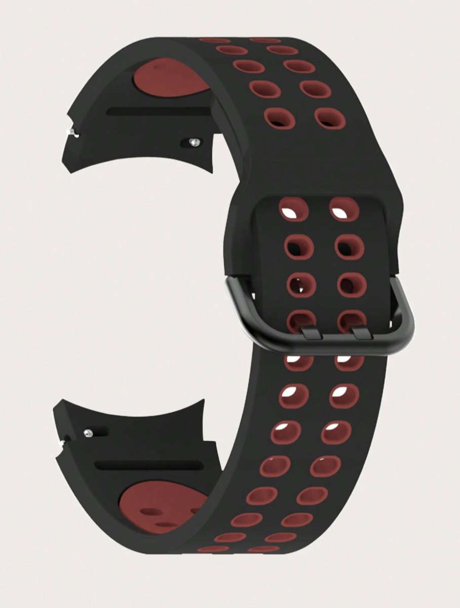 Samsung Watch 6 Buckle Two Colour Strap (Black/Red)