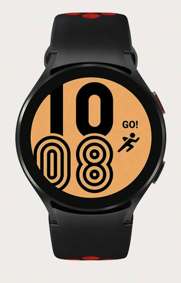 Samsung Watch 6 Buckle Two Colour Strap (Black/Red)