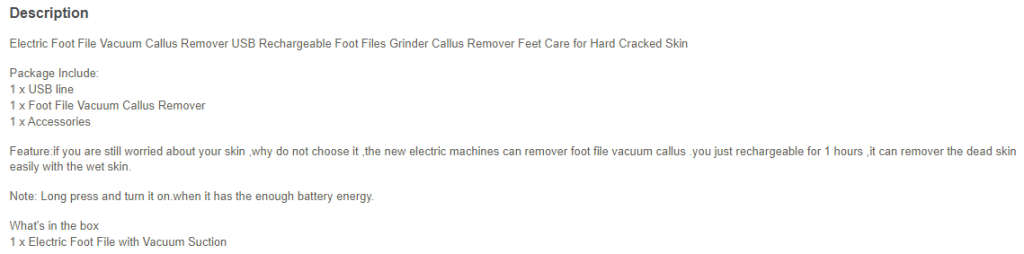 Electric Callus remover with suction