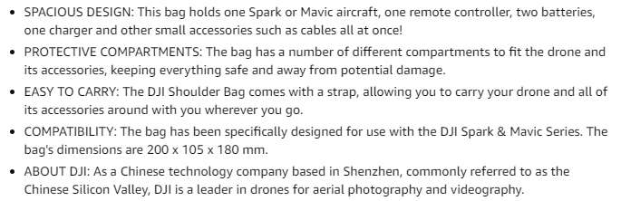DJI Mavic / Spark Multi-function Outdoor Shoulder Bag