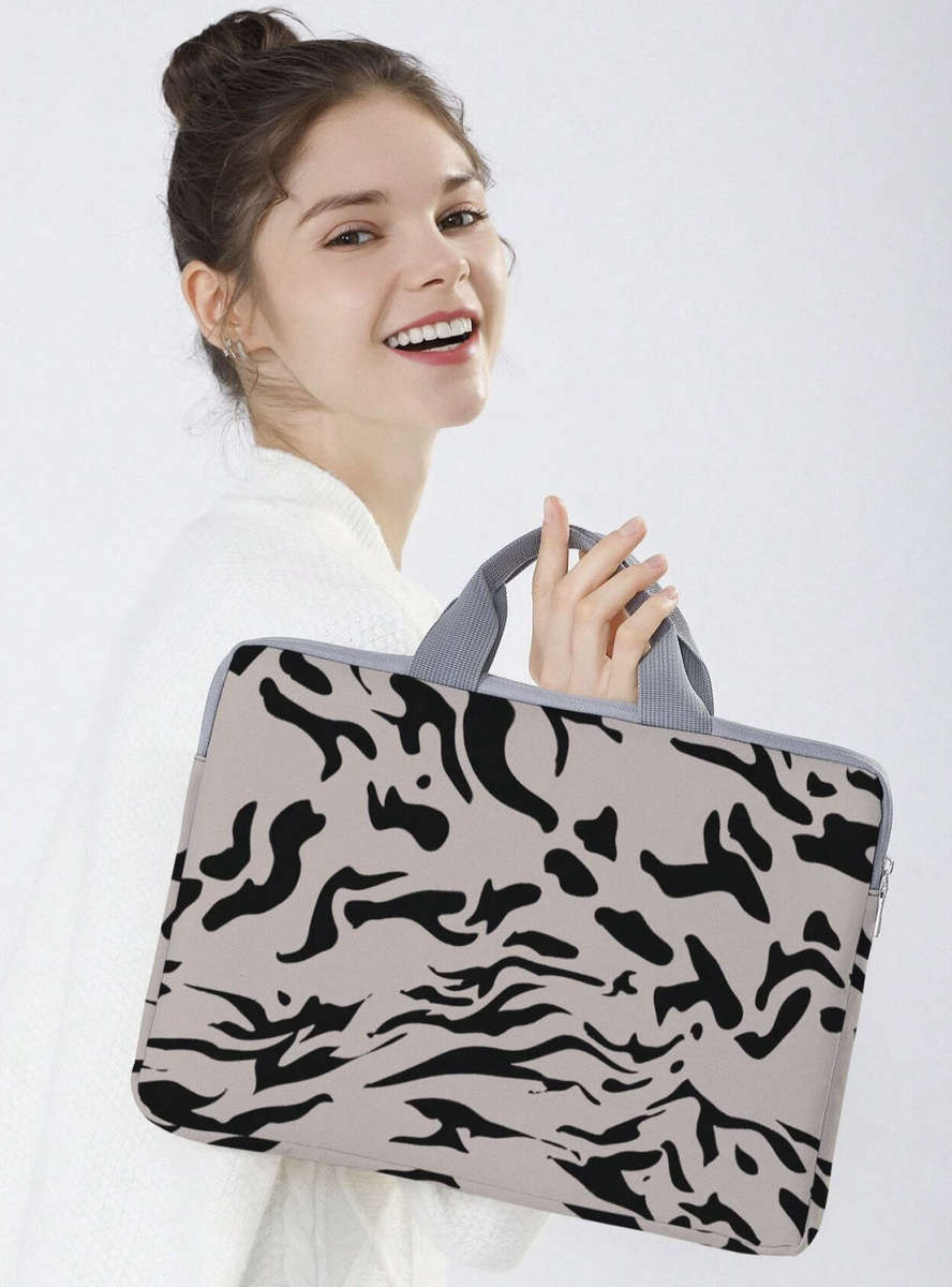 Zebra Striped Laptop Bag