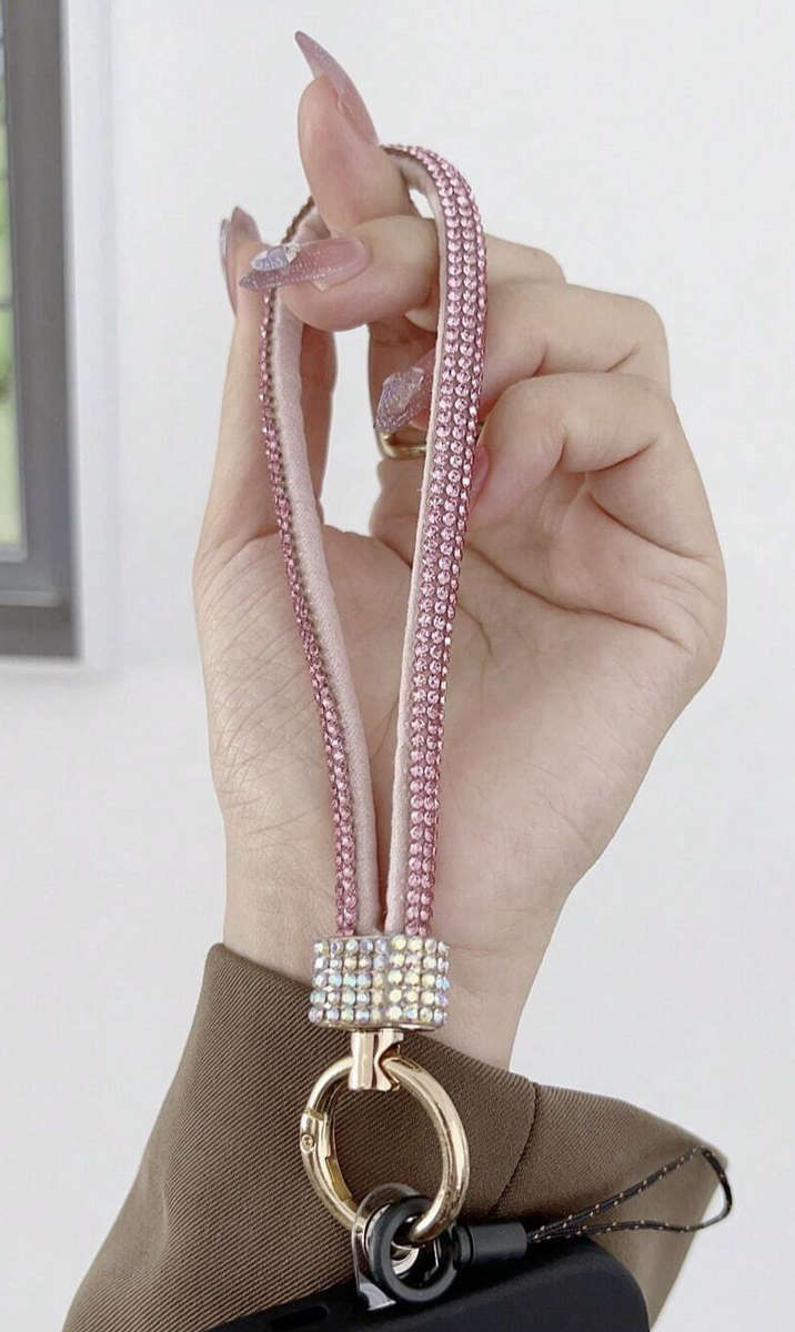 Pink Bling Keychain / Phone Lanyard