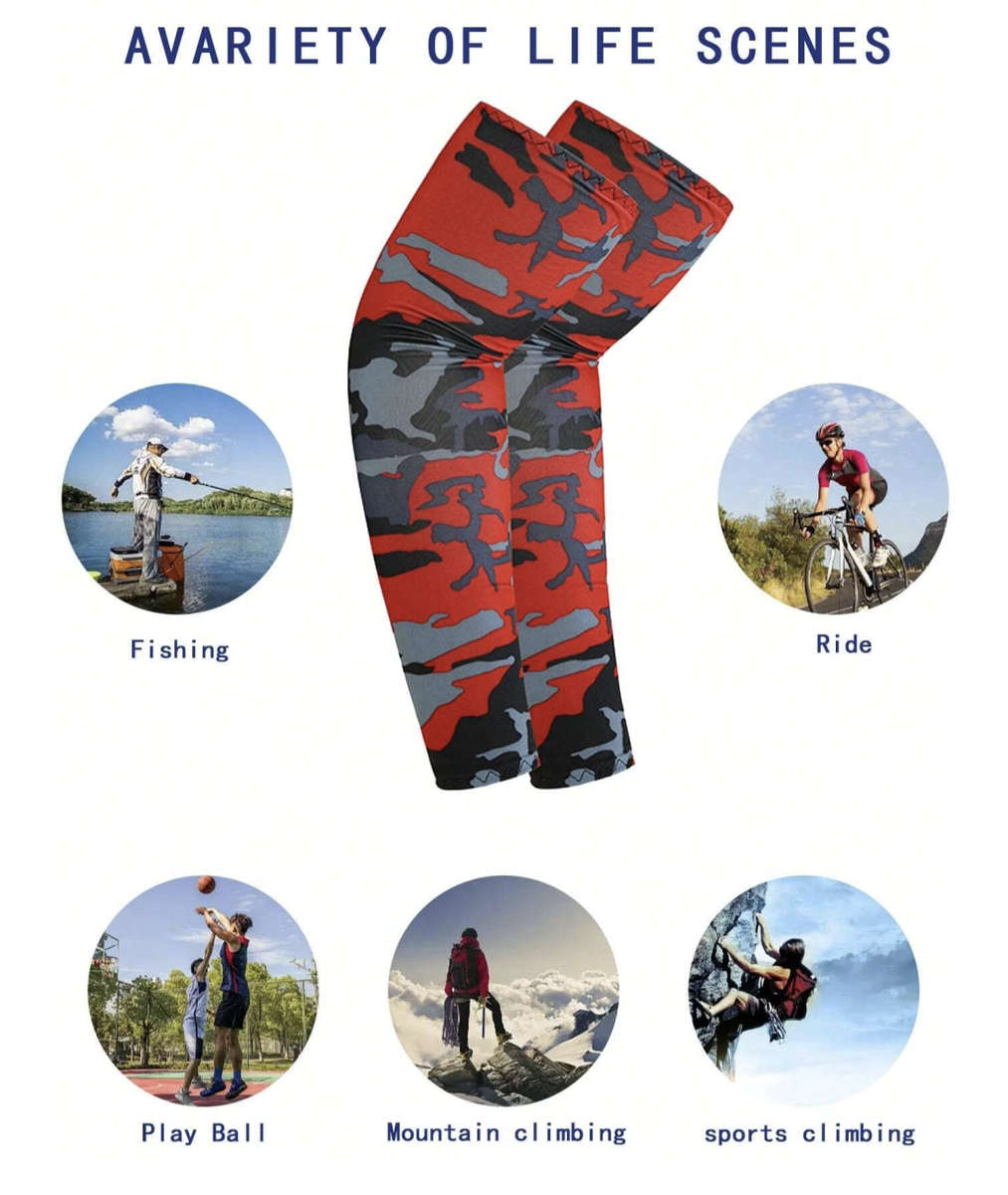 Aqua-X Cool Sleeves (RED CAMO)