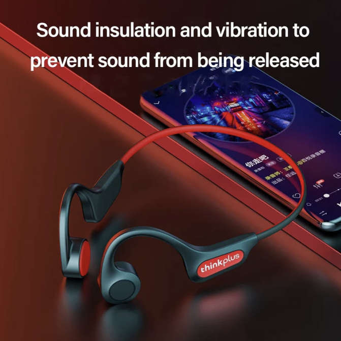 Lenovo- Thinkplus X3 Pro Bone Conduction Wireless Headphones (Black)