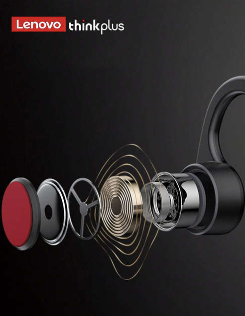 Lenovo- Thinkplus X3 Pro Bone Conduction Wireless Headphones (Black)