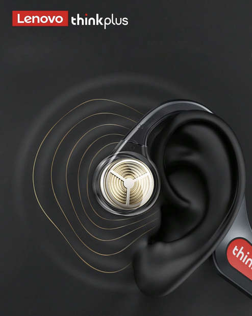 Lenovo- Thinkplus X3 Pro Bone Conduction Wireless Headphones (Black)