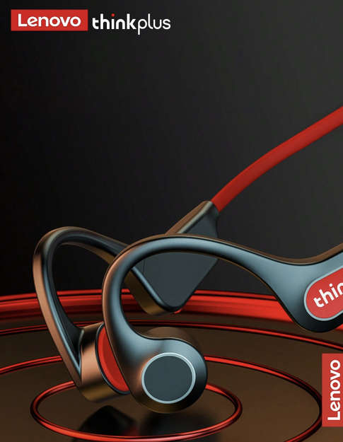 Lenovo- Thinkplus X3 Pro Bone Conduction Wireless Headphones (Black)