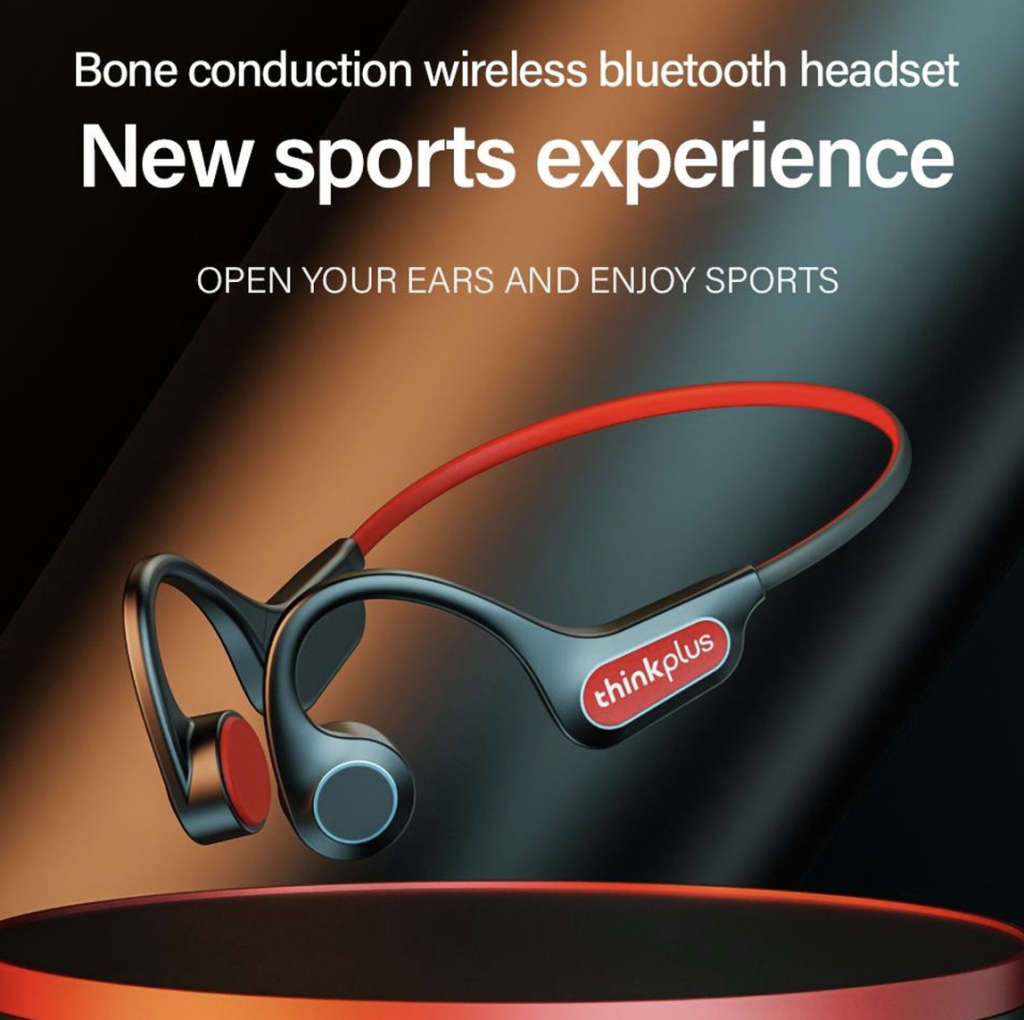 Lenovo- Thinkplus X3 Pro Bone Conduction Wireless Headphones (Black)