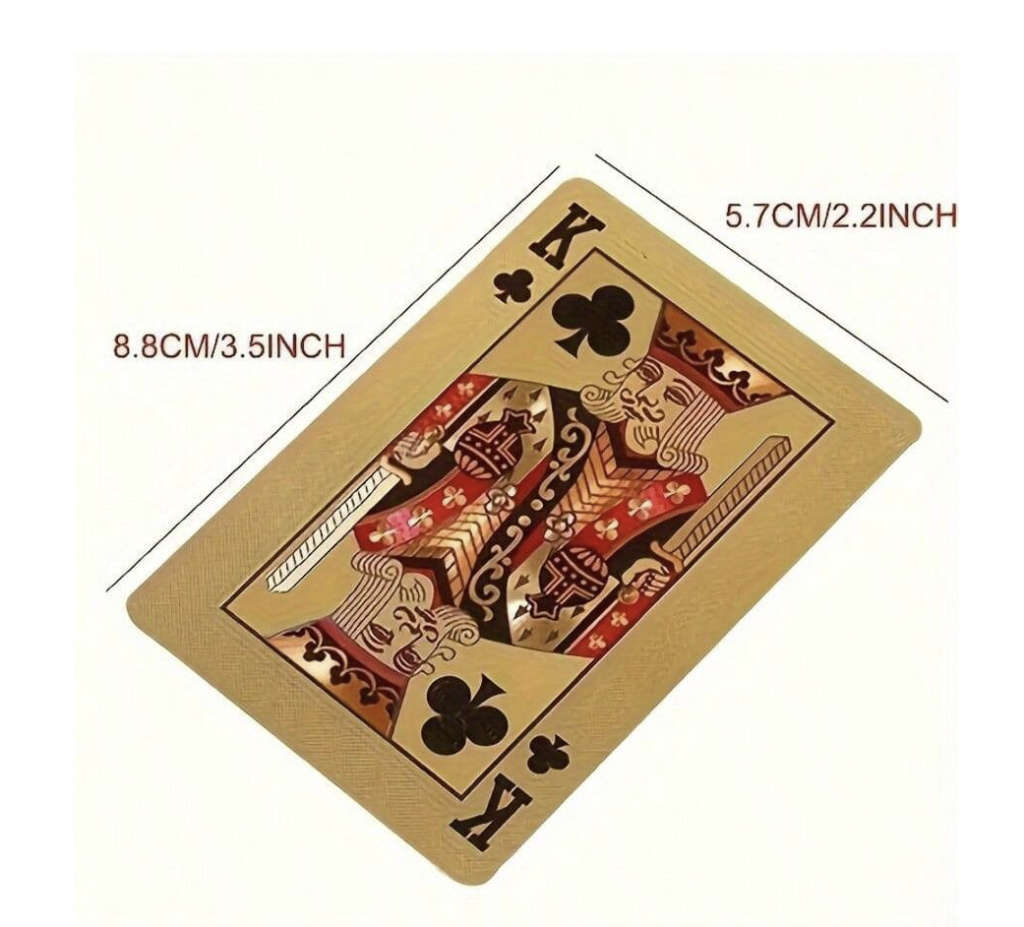 Gold Waterproof Playing Cards - Casino Grade