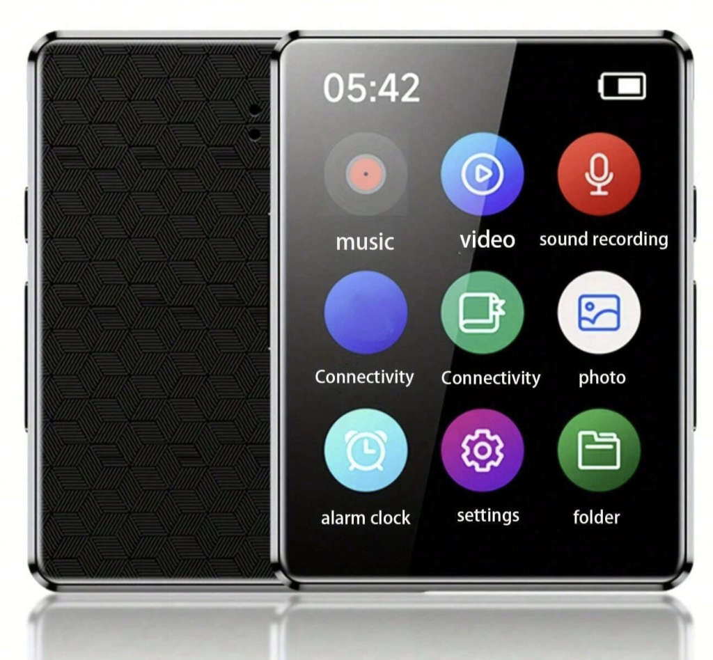 Mp3/Mp4 Player, FM Radio, Voice Recorder, 1.8 Inch Color Screen, Micro Sd Card slot, E-Book Reader