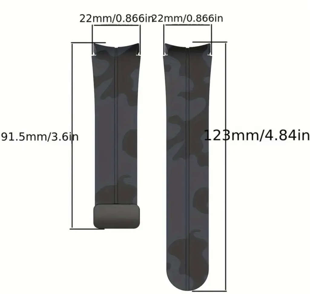 Dark Grey Camo Strap for Samsung Watch