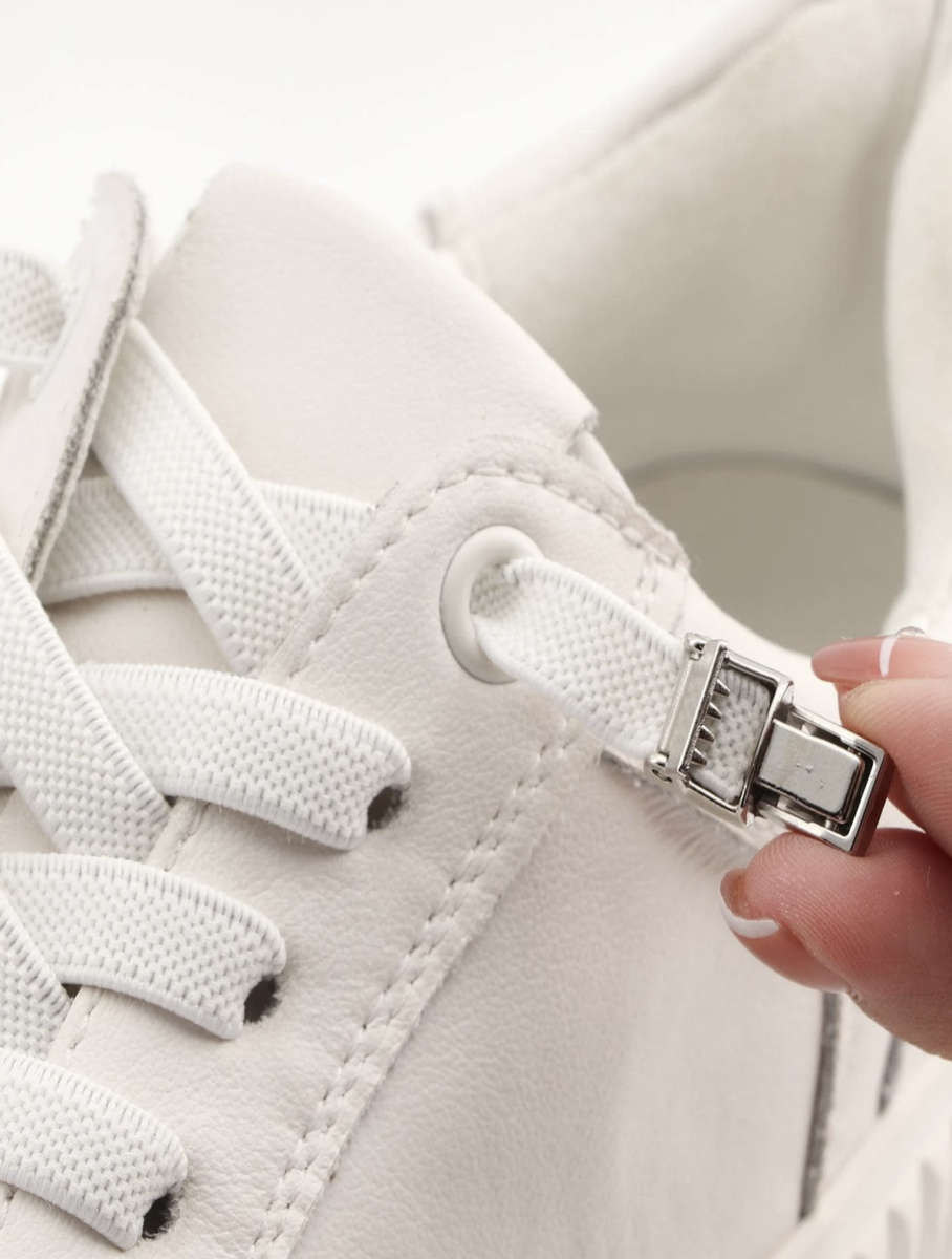 No Tie Shoelace (White)