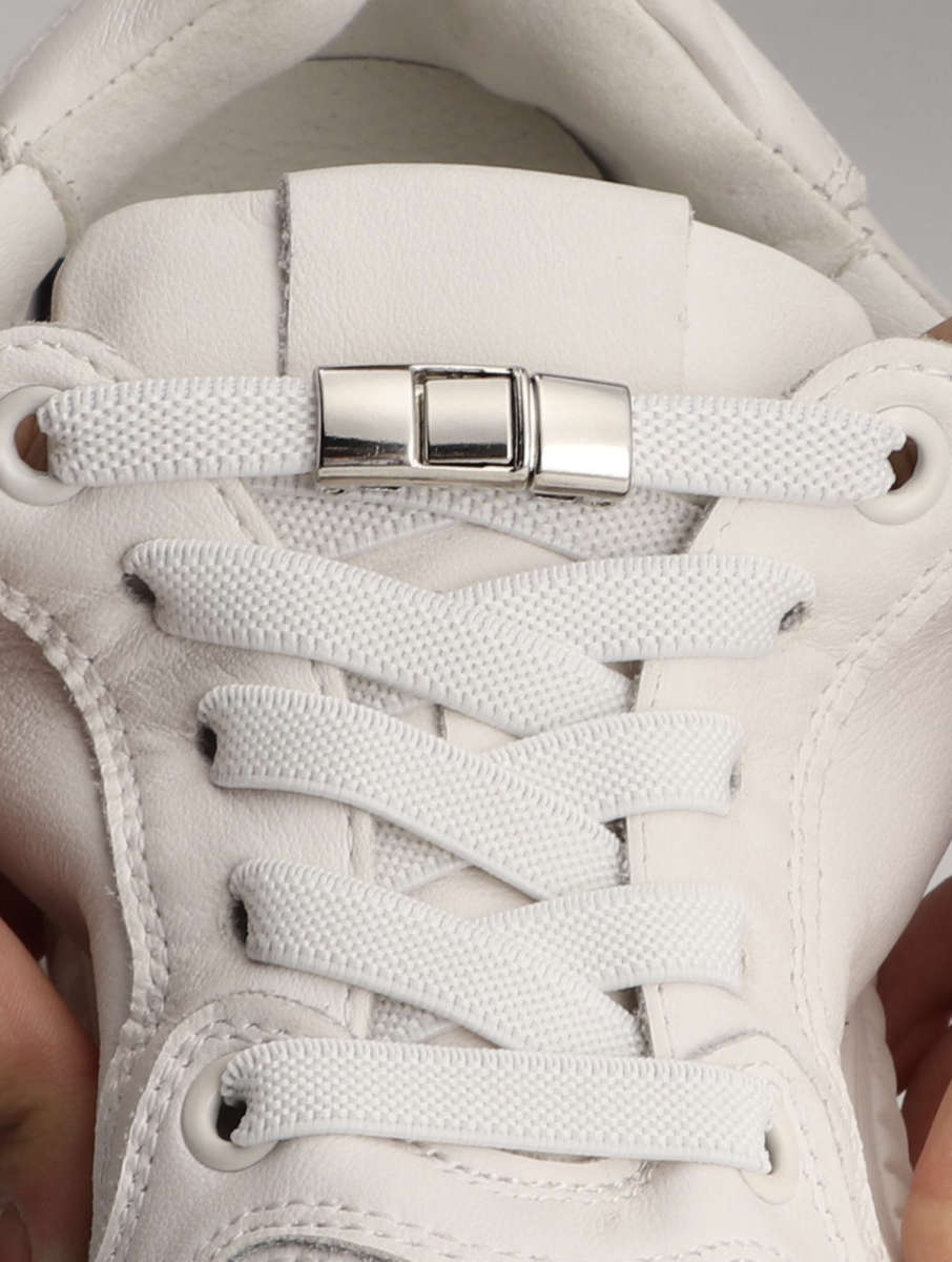 No Tie Shoelace (White)